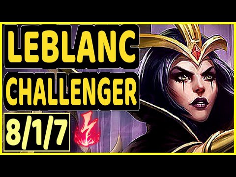 BACKLUND (LEBLANC) - 8/1/7 KDA CHALLENGER GAMEPLAY - EUW