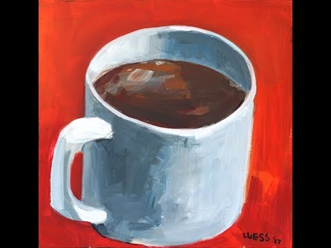 Painting Process: Cup a Coffee