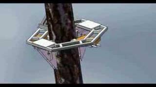 solidworks coconut tree climber robot model