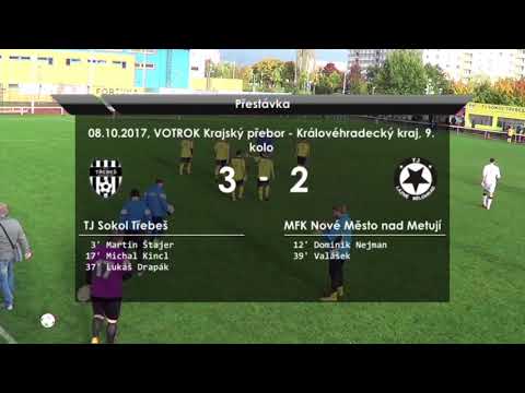 Sestřih: 30.9.2017 - Sokol Třebeš - MFK Nové Město n/M 4:2