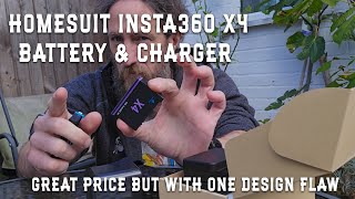 Homesuit Insta360 X4 Battery and Charger - Good Price With A Design Flaw