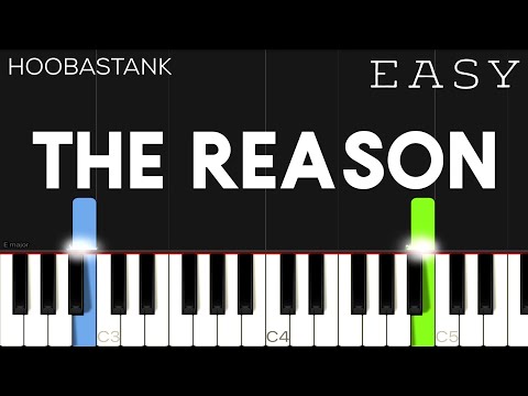 The Reason - Hoobastank piano tutorial