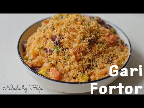 Let’s make the classic Ghanaian Gari Fortor with a healthier twist ✔️ Ndudu by Fafa