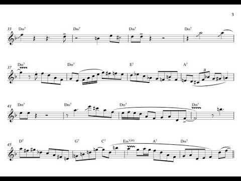 Work Song - Cannonball Adderley, solo transcription (Eb)