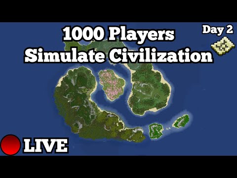 EPIC!! 1000 Players Create Civilization in LIVE Minecraft