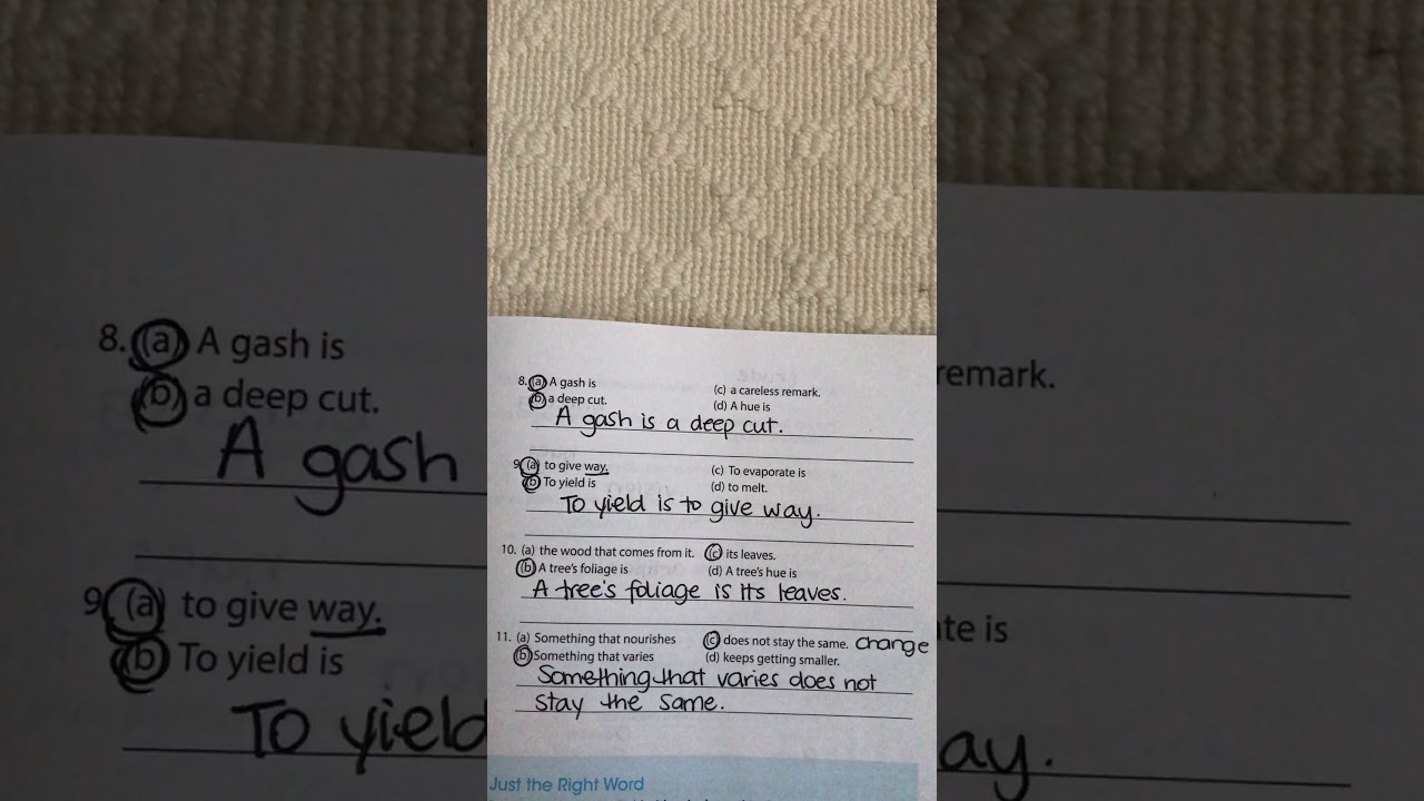 Wordly Wise Lesson 11 A, B, and C