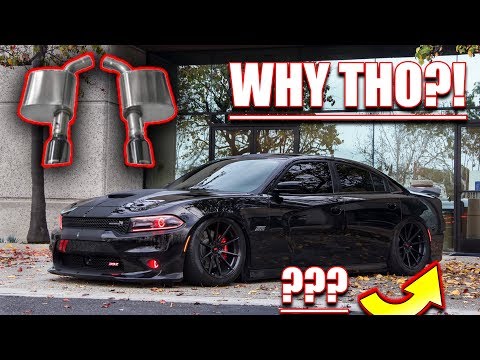 I PUT MUFFLERS ON MY SCAT PACK CHARGER! ✔️
