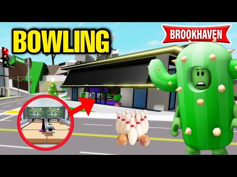 CACTUS DISCOVERS BROOKHAVEN'S NEW BOWLING ALLEY! ROBLOX - BROOKHAVEN RP