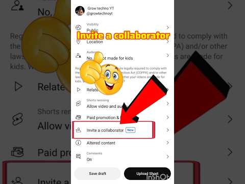 how to collab in invite a collaborator 🤔 #growtechnoyt #artofhuman111