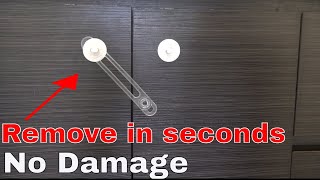 How to remove child proofing lock adhesive