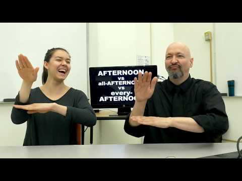 Time Signs in American Sign Language ASL