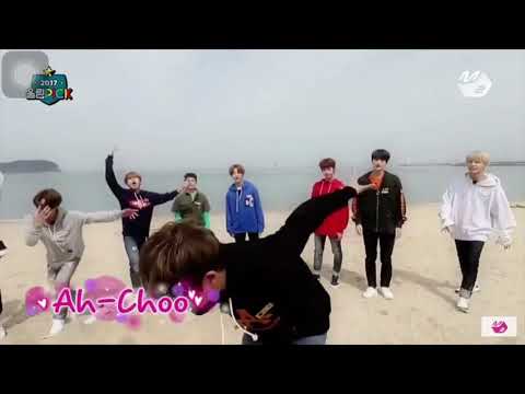 Golden Child Iconic Moment Covering Lovelyz Ah-Choo ( 1 year with Golden Child )
