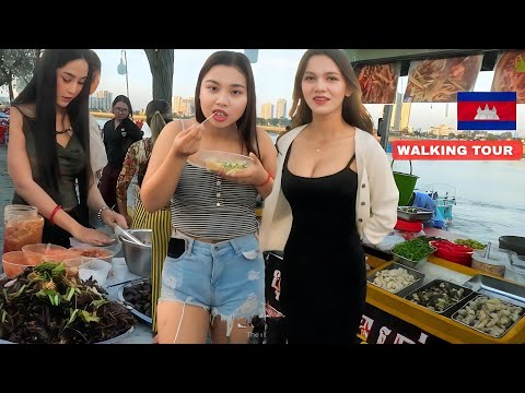 Real Life in Phnom Penh: Incredible Cambodia Street Food Scene | Local Market & Daily Life Walk Tour