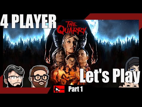 "SPOOP FEST " FOUR BEST FRIENDS PLAY THE QUARRY PART 1 , 4- Player CO-OP