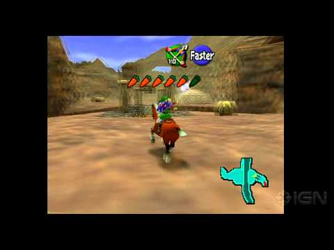 Legend of Zelda: Ocarina of Time Wii - Gerudo Valley Gameplay