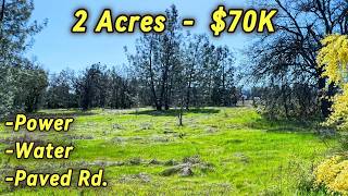 Land Acreage For Sale In California - Water, Power, Level, Country Feel