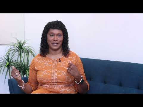 Fort Worth dental patient Deborah sitting on couch