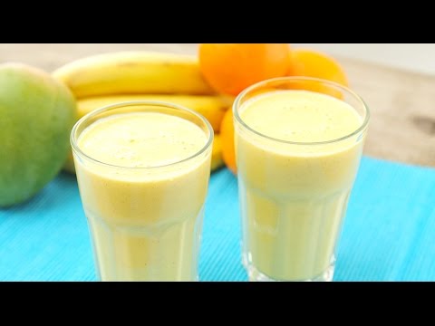 "Yellow Smoothie Drink" "Smoothies" "Fruits" "Yummy Drinks" [ASMR]