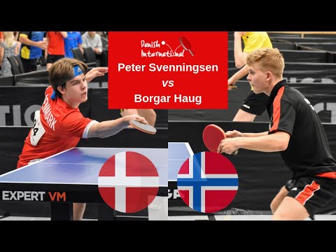 Table tennis: Peter Svenningsen vs Borgar Haug
