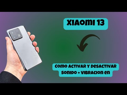 Como Activar y Desactivar Sonido + Vibracion en Xiaomi 13