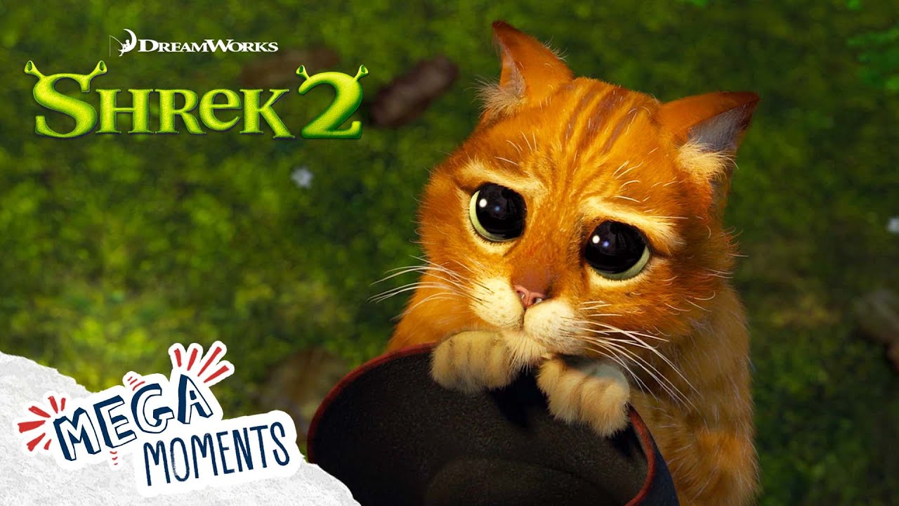 Meet Puss In Boots 😼 👢 | Shrek 2 | Extended Preview | Movie Moments | Mega Moments