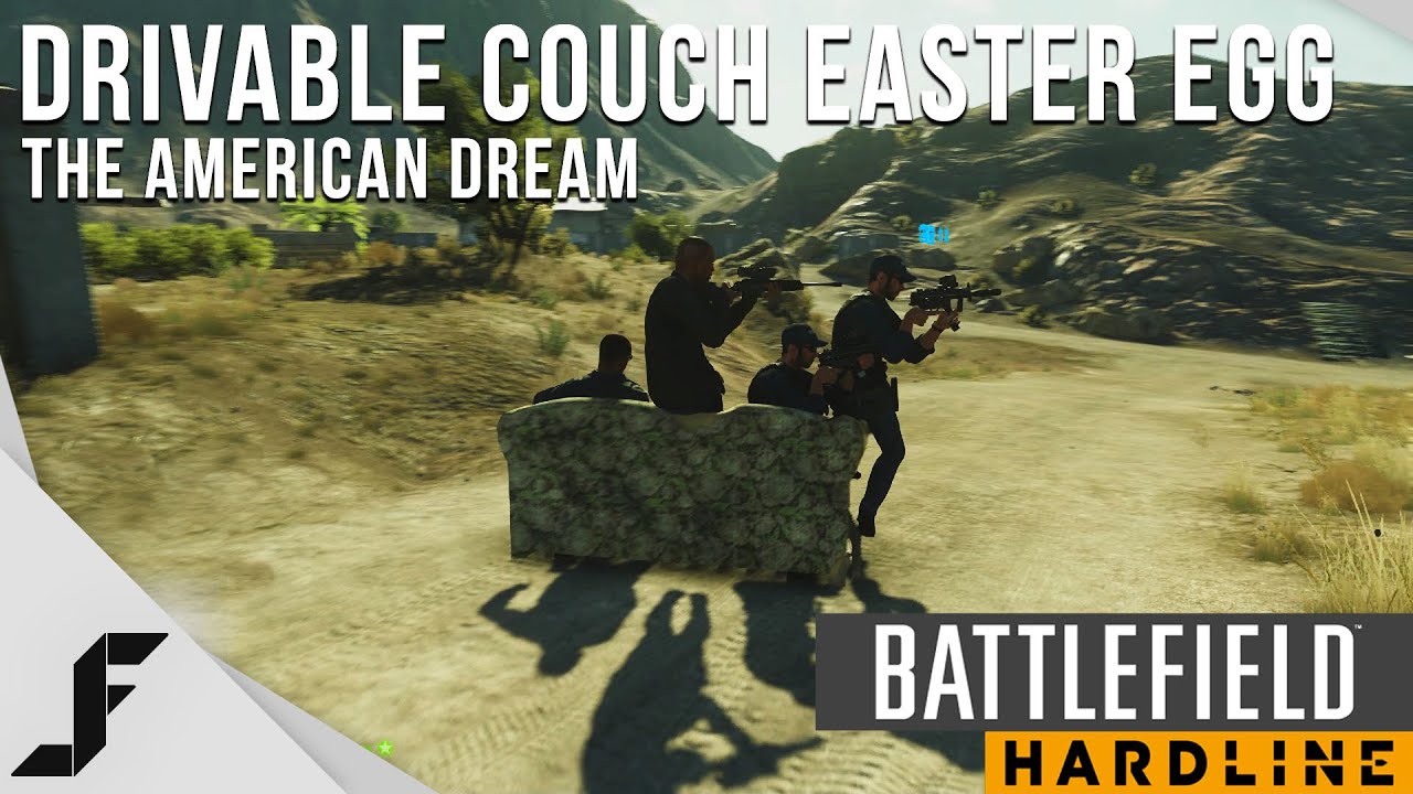 Drivable Couch Easter Egg - Battlefield Hardline - YouTube