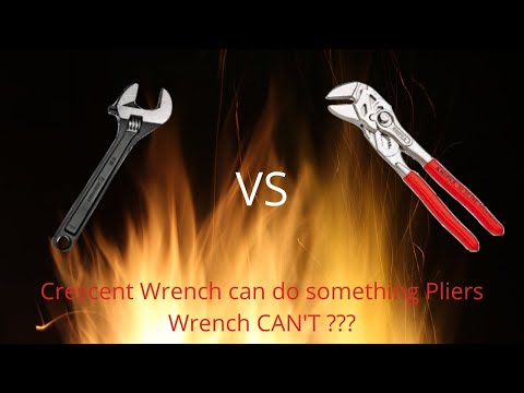 Knipex Pliers Wrench Vs Adjustable (Crescent) Wrench