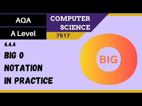 65. AQA A Level (7517) SLR8 - 4.4.4 Big O notation in practice