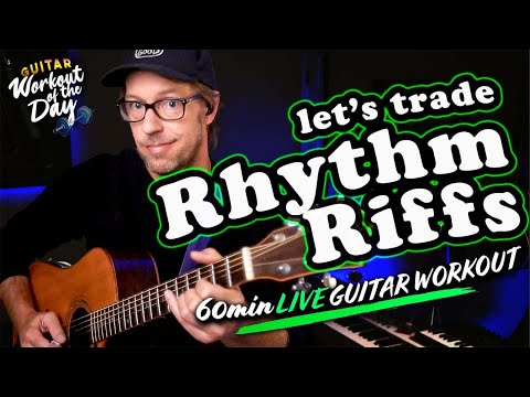 60min Rhythm Guitar Workout • Essential Chords, Fills, Grooves • Intermediate Level