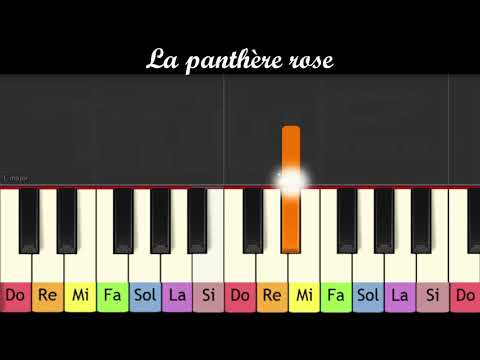 Apprendre le thème de "La panthère rose" au piano (très facile pour enfants ou débutant)
