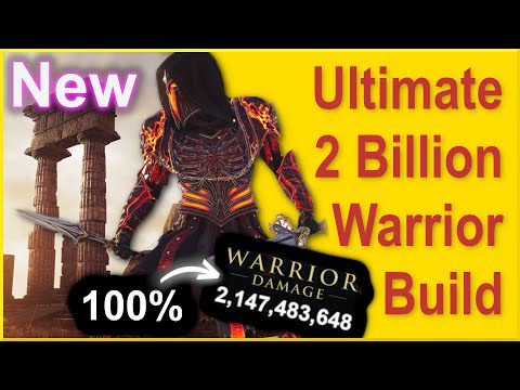 Assassins Creed Odyssey - Ultimate Best Warrior Build - 2 Billion Damage All Attacks - 100% Working!