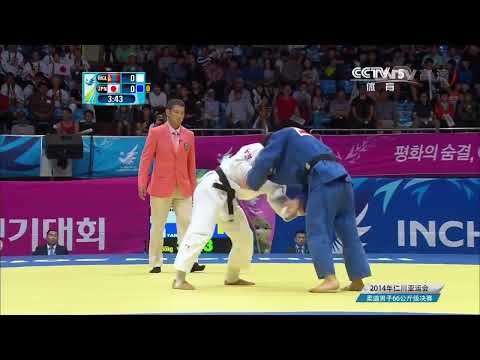 Davaadorjiin Tomorkhuleg vs Tomofumi Takajo 高上智史 2014 Asian Games Judo Men's 66kg Final
