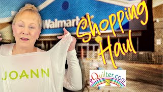 Walmart and eQuilter.com Shopping Haul | The Sewing Room Channel