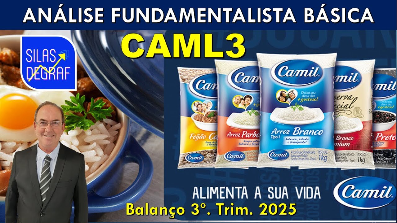 CAML3 - CAMIL ALIMENTOS S/A. ANÁLISE FUNDAMENTALISTA BÁSICA. PROF. SILAS DEGRAF. 3o. TRIM.2025
