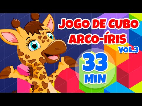 Jogo de Cubo Arco-íris Vol. 3 - Giramille 33 min | Desenho Animado Musical