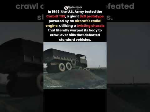 An Airplane Engine inside a 1949 Military Truck? #shorts