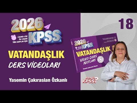 2026 KPSS Citizenship Turkish Constitutional History 18 - Yasemin Özkanlı