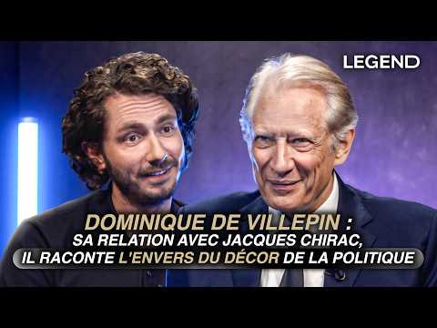 DOMINIQUE DE VILLEPIN RACONTE L’ENVERS DU DÉCOR DE LA POLITIQUE, SA RELATION AVEC JACQUES CHIRAC…