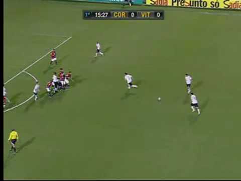 Corinthians 2 x 1 Vitória, Ronaldo escorrega em cobrança de falta | CorinthiansOnline