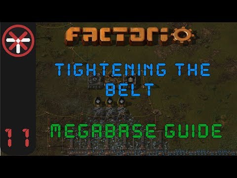 Factorio: Tightening The Belt: Megabase Guide EP11 - TRAIN STATION SETUP | Tutorial Gameplay Series