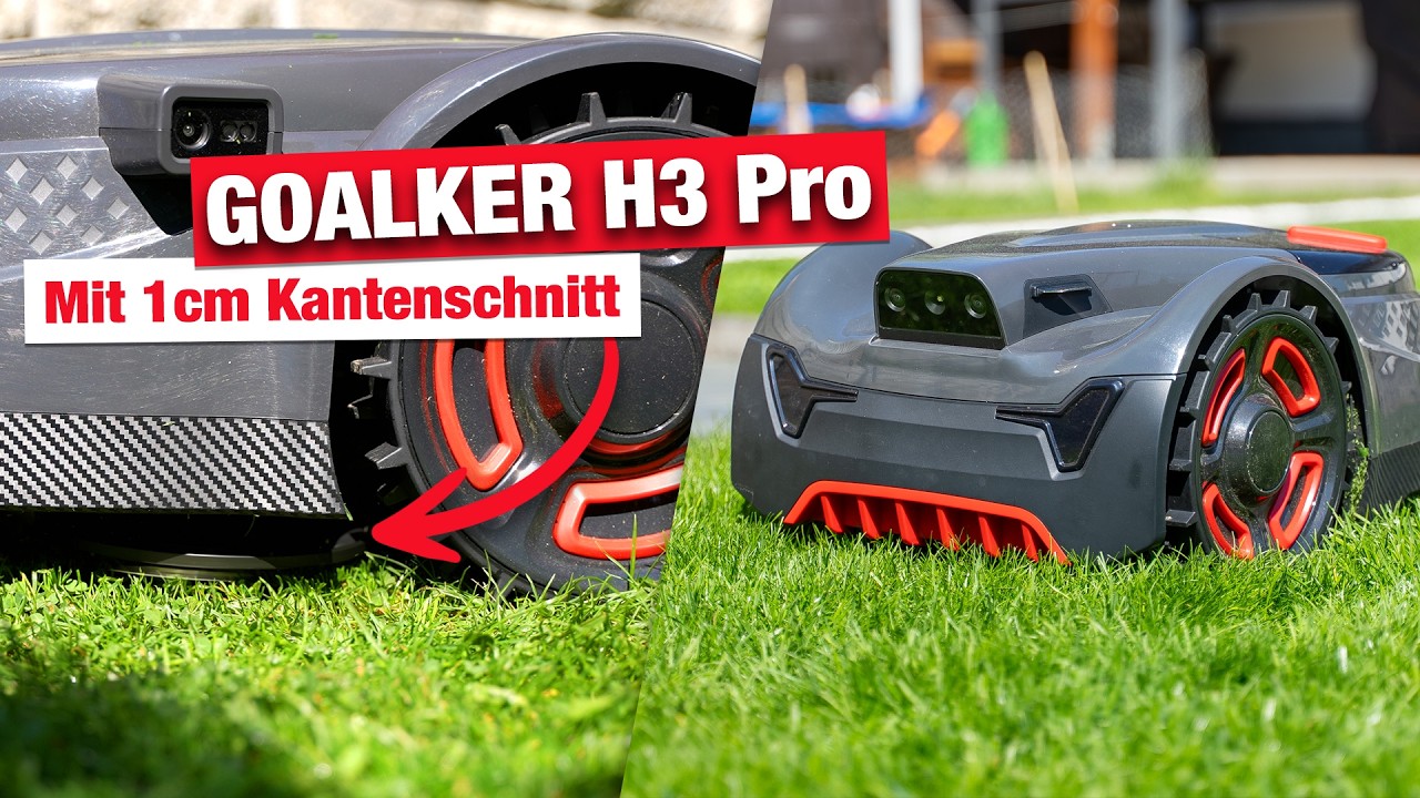 GOALKER H3 Pro - Mähroboter mit 1 cm Kantenschnitt - Im Super Early Bird für 515€