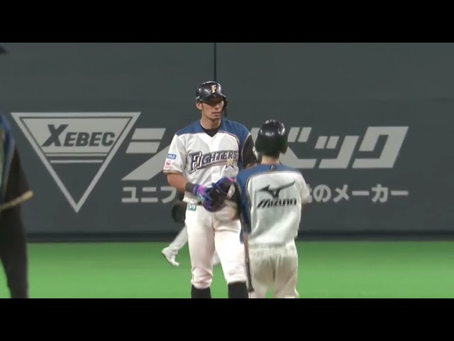 【5回裏】止まらない!! ファイターズ・大田 3本目の2ベースで追加点!! 2019/4/24 F-E