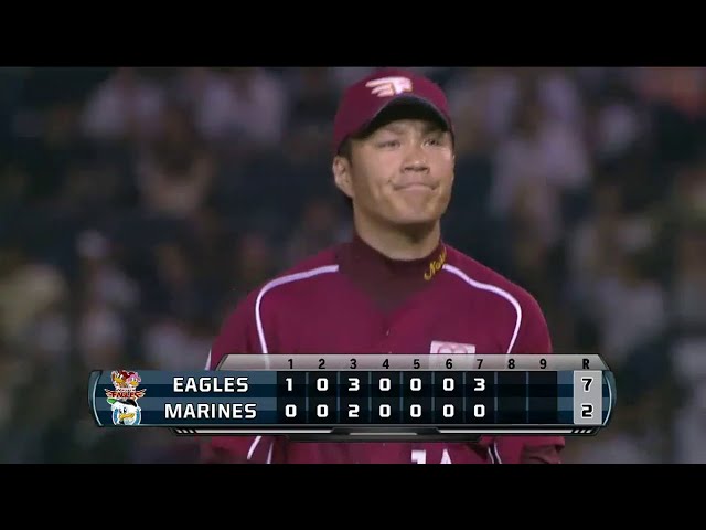 【7回裏】 イーグルス 3番手ピッチャーは…則本!? 今季初のリリーフ登板!! 2014/8/6 M-E