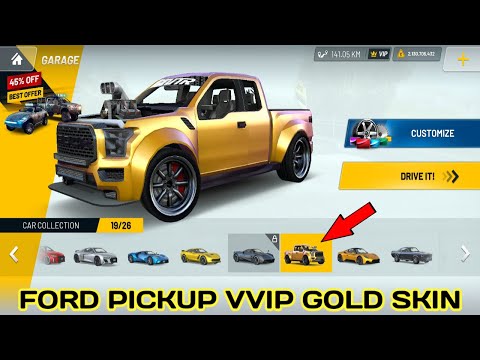 New Ford Pickup VVIP GOLD Mega Skin - Extreme Car Driving Simulator 2022