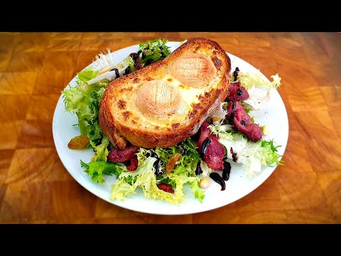 Salade Landaise - Chèvre chaud et gésiers confits