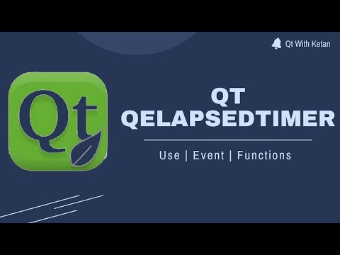 Qt QElapsedTimer | Calculate And Measure Process Time | Qt C++ | Qt Creator | Qt Tutorial