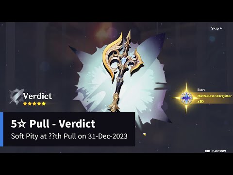 Genshin Impact - Verdict Summon (Soft Pity, XXth Pull)
