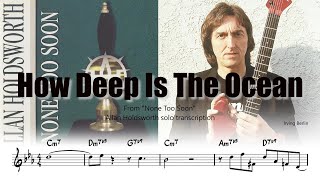 Allan Holdsworth - How Deep Is The Ocean Transcription
