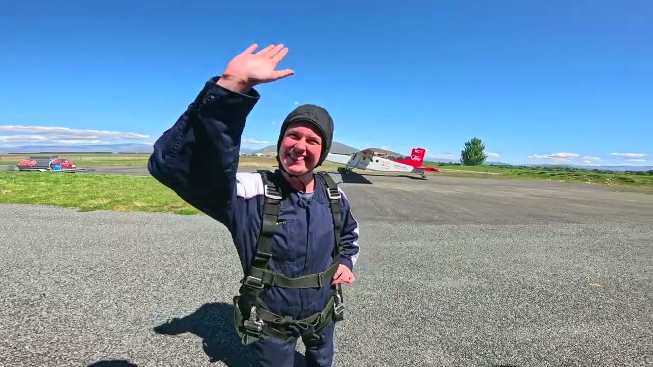 Freefall over glaciers at Mount Cook with skydive adventure.