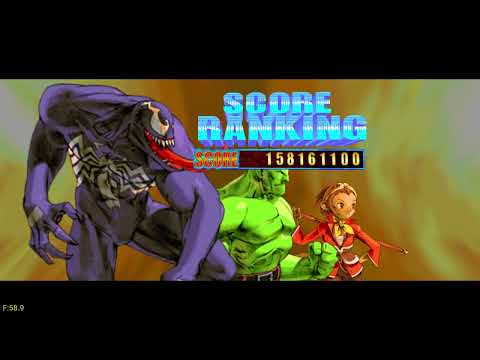 Marvel vs Capcom 2 Xbox Series X Gameplay ( Dreamcast )